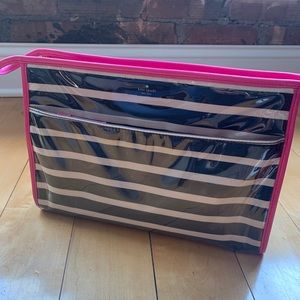 Kate Spade Stripe Cosmetic Case